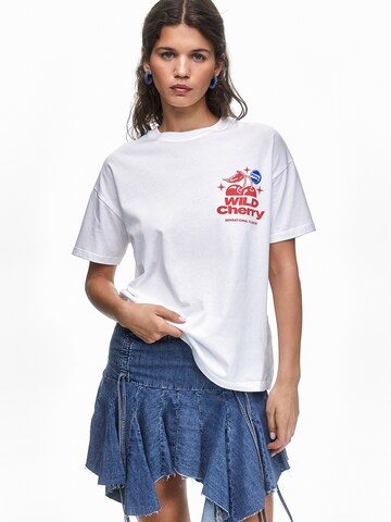 Pull&Bear Tričko – bílá
