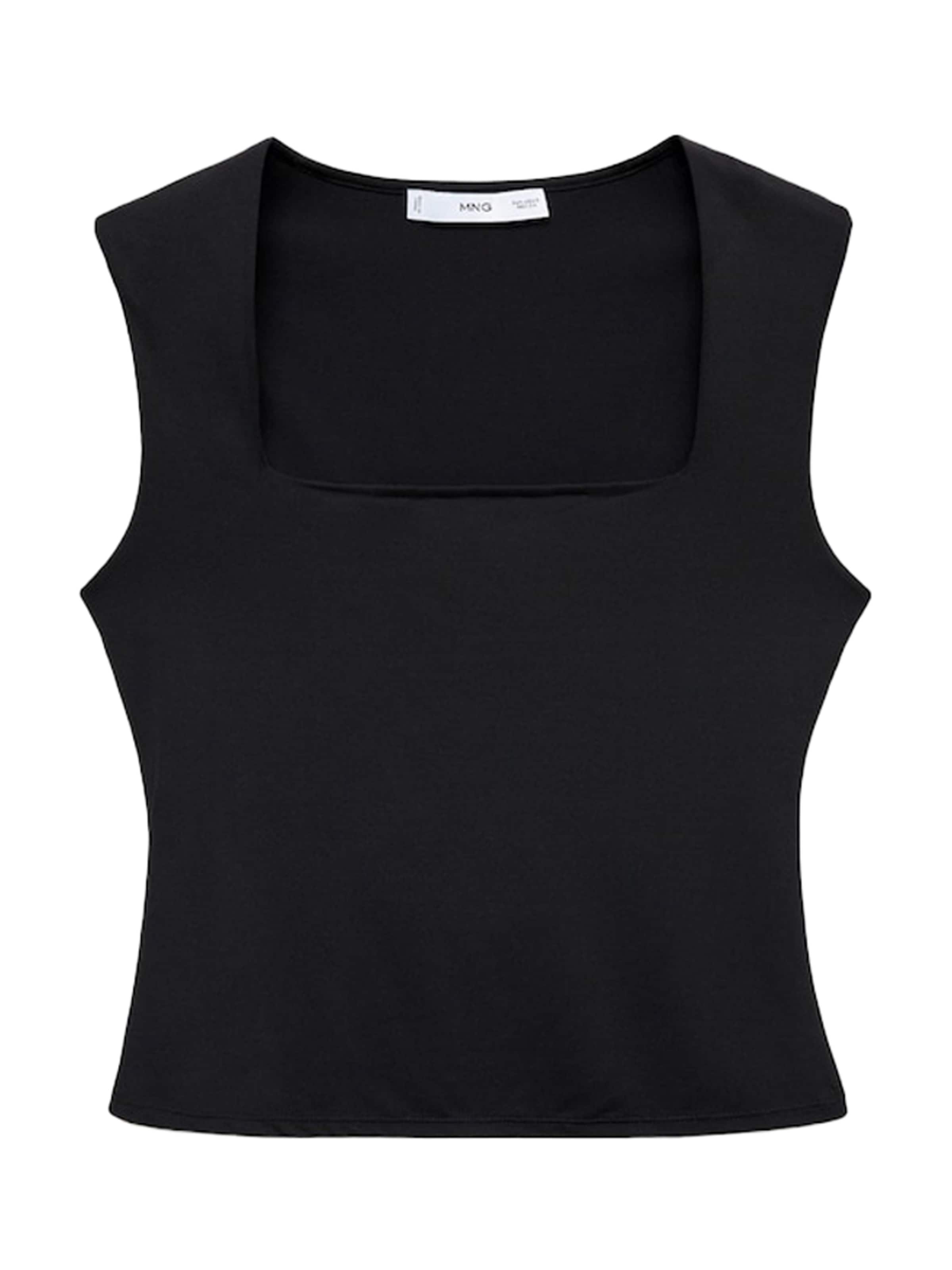 MANGO Top 'RAYO' - Čierna: predná strana