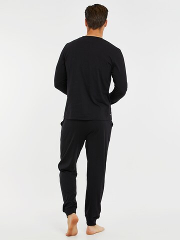 Threadbare Long Pajamas in Black