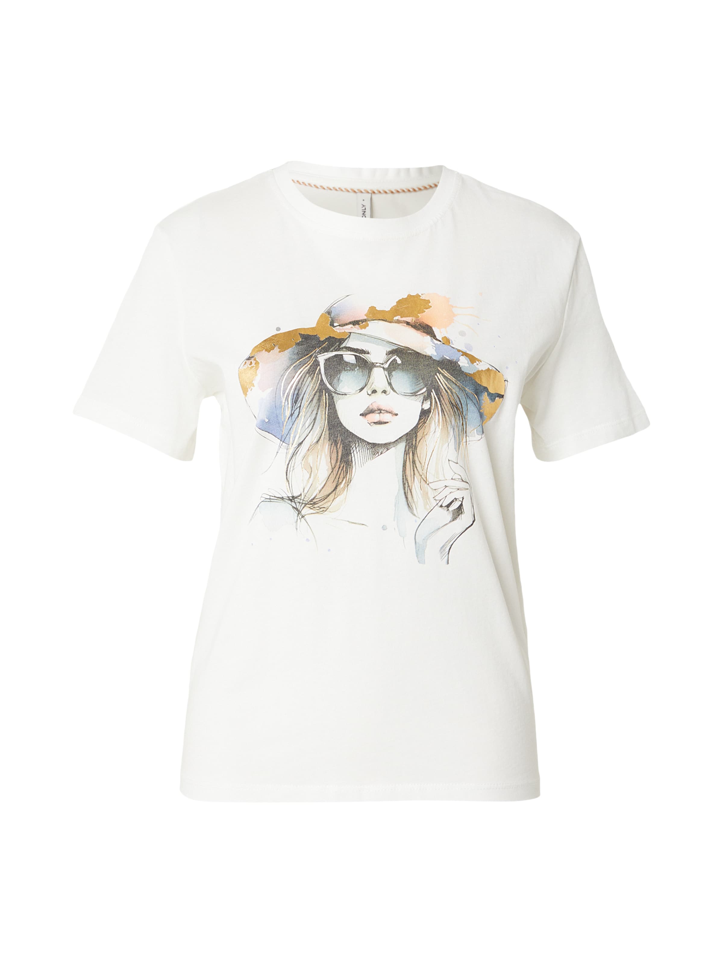 ONLY Μπλουζάκι 'ONLKITA' σε λευκό: μπροστά