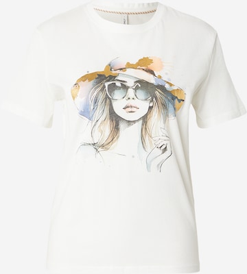 ONLY Тениска 'ONLKITA' в бяло: отпред