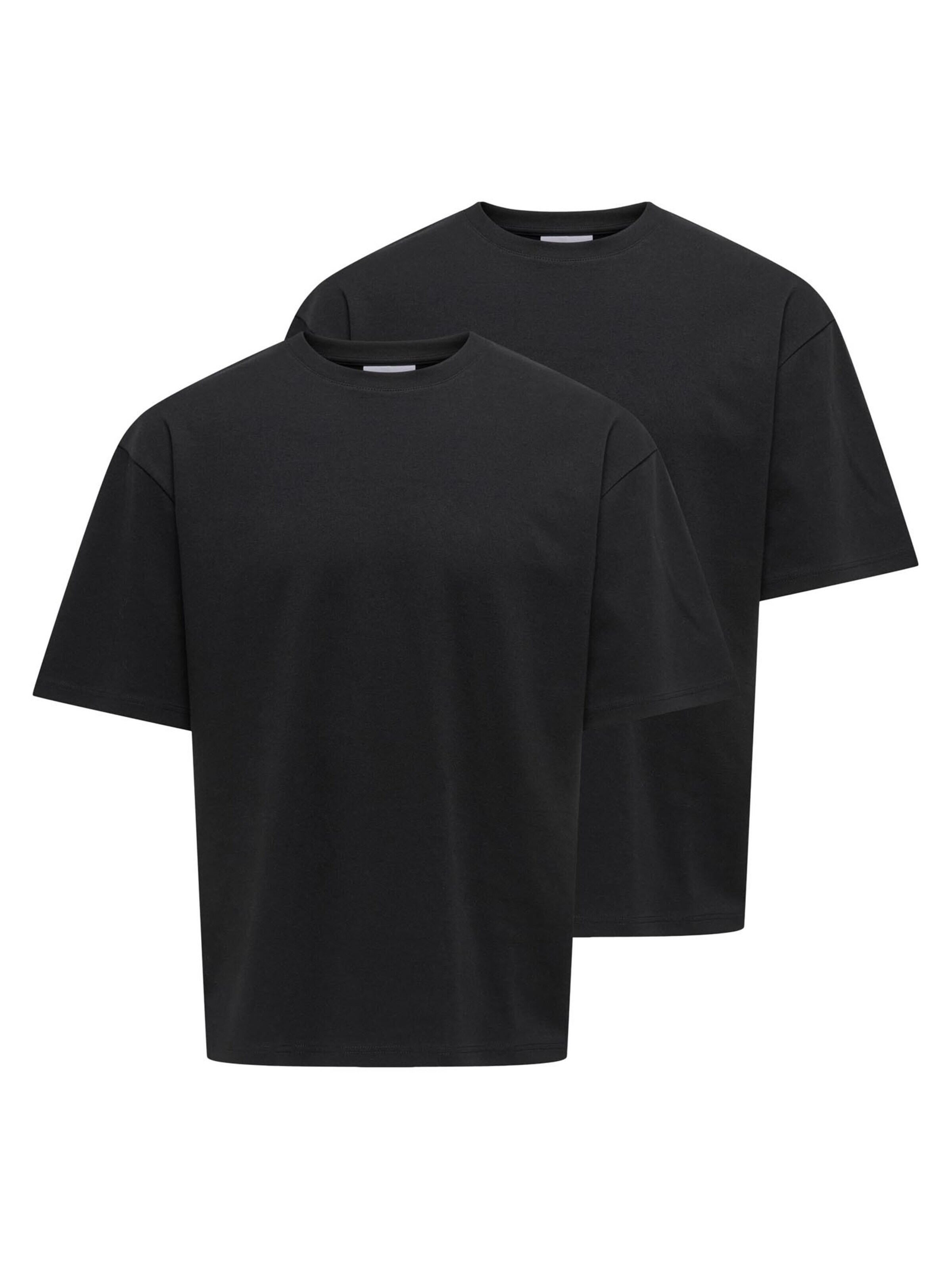 Only & Sons Shirt 'Caspian'‌‌‌ in Schwarz: Vorderseite