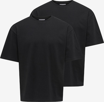 Only & Sons Shirt 'Caspian' in Schwarz: Vorderseite