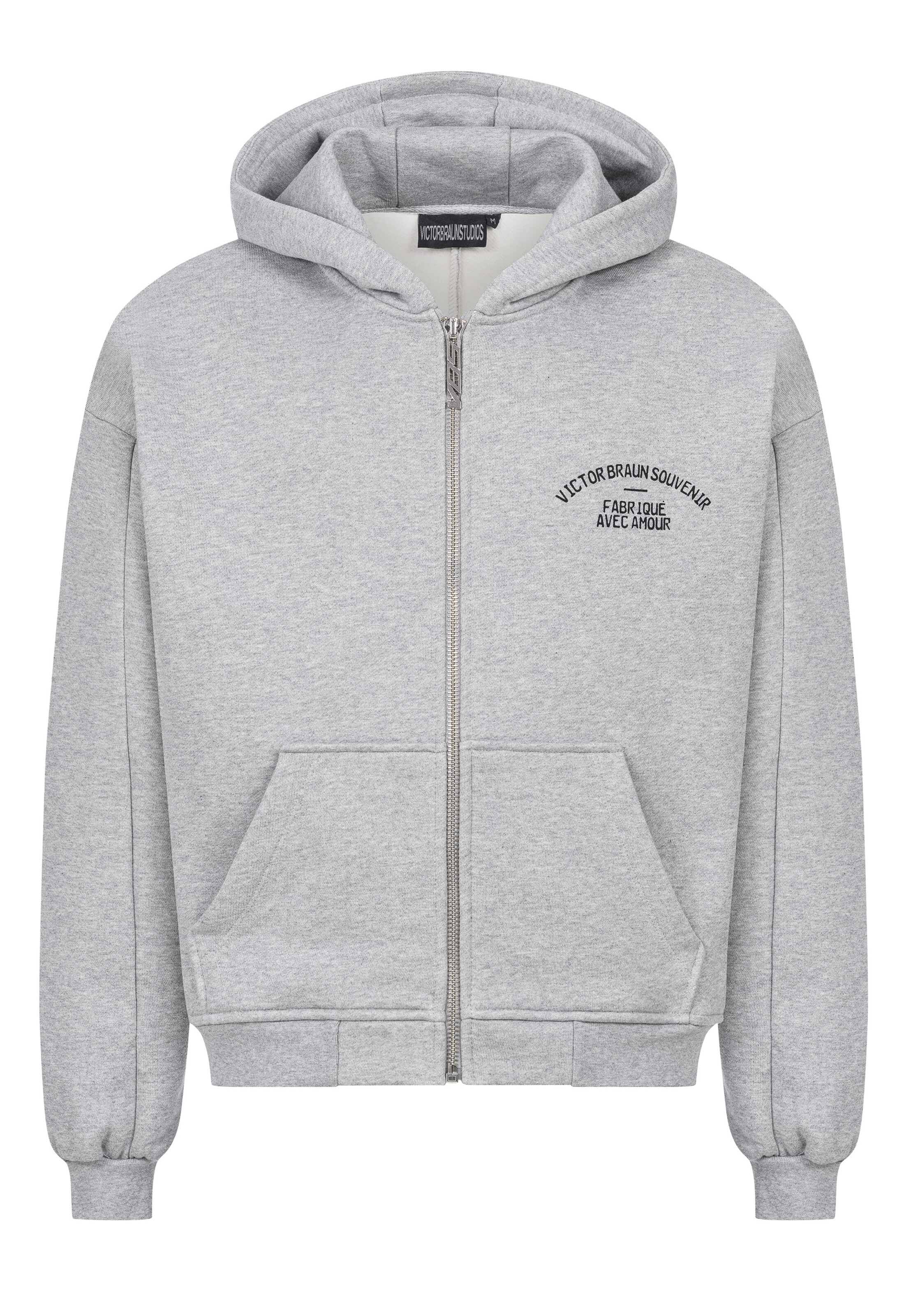 VBS Sweatjacke in Grau: Vorderseite