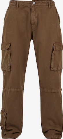 Pantalon cargo DEF en marron : devant