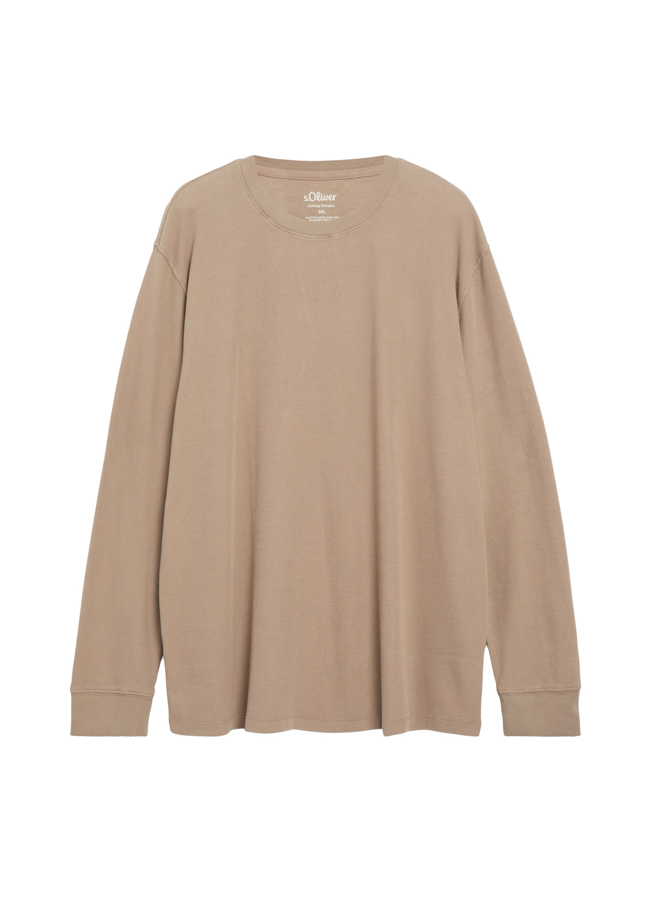 s.Oliver Men Big Sizes Shirt in Braun: Vorderseite