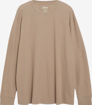 s.Oliver Men Big Sizes Shirt in Braun: Vorderseite