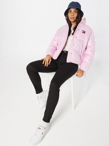 Tommy Jeans - Casaco de inverno em rosa
