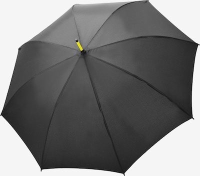 Doppler Regenschirm 'Fiber Party Automatic' in limone / anthrazit, Produktansicht