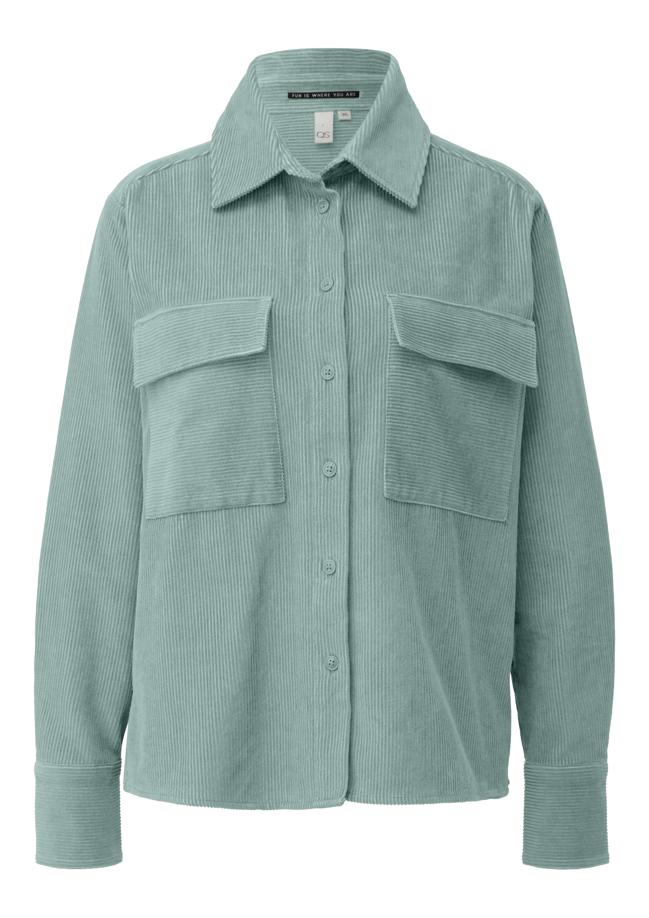 QS Bluse in Grün: Vorderseite