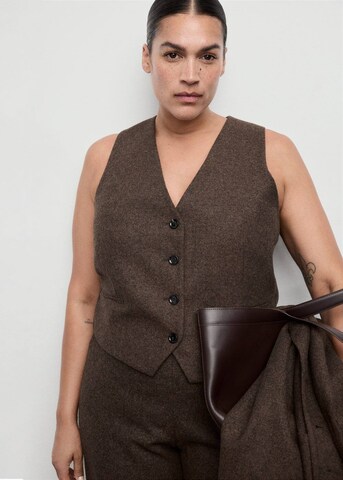 MANGO Vest 'Piper' in Brown