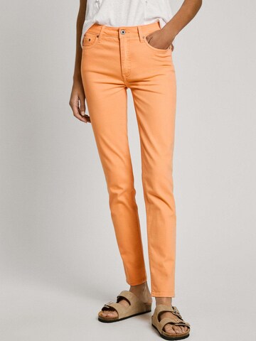 Coupe slim Pantalon 'Thelma' Pepe Jeans en orange : devant