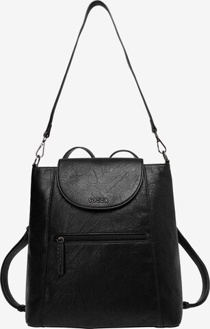 Soccx Backpack in Black: front