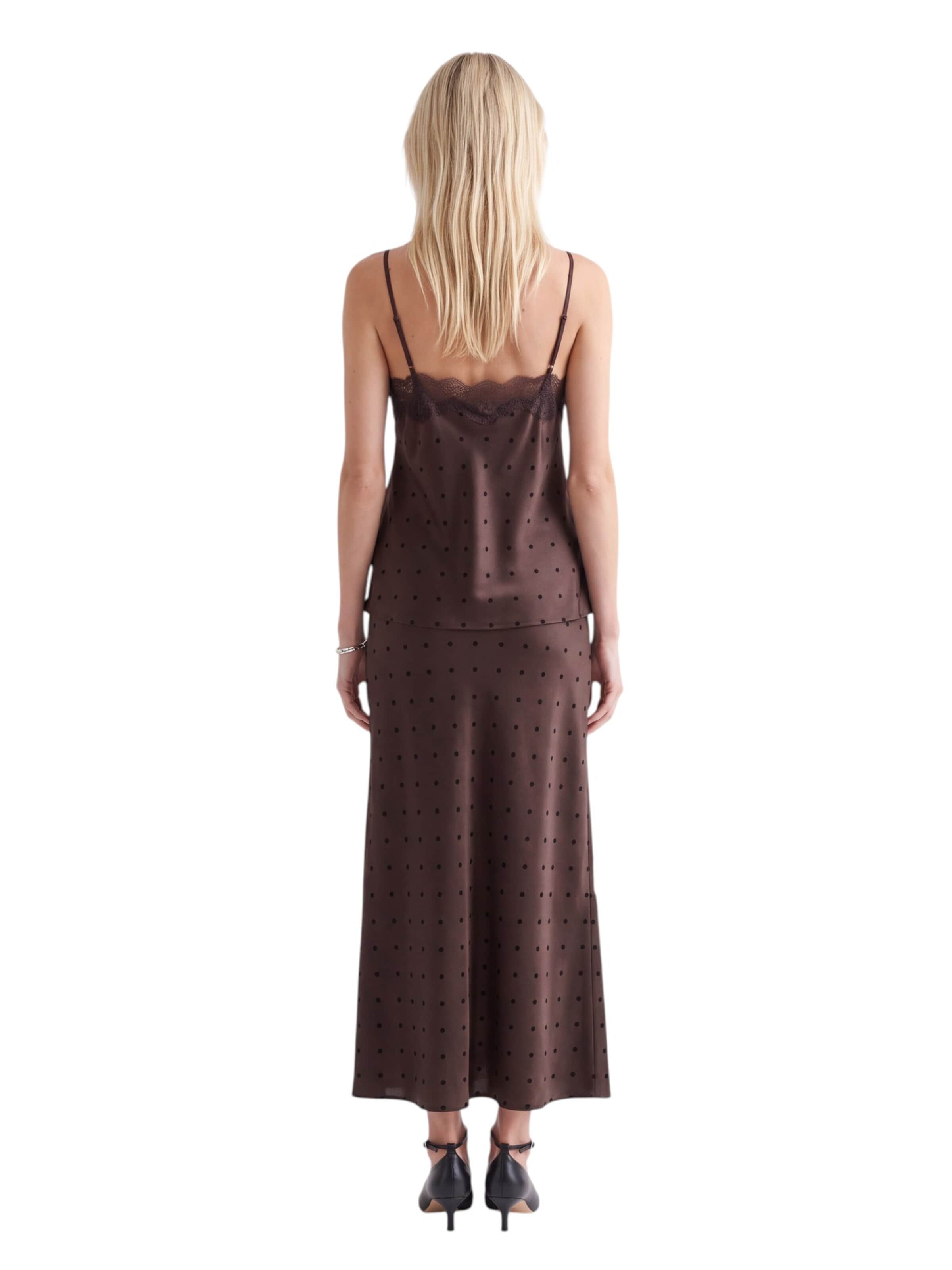 Viore Cocktail Dress in Brown