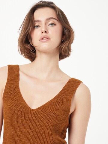 Madewell Top z dzianiny w kolorze brązowy