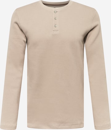 T-Shirt TOM TAILOR DENIM en beige : devant