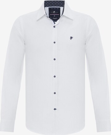 DENIM CULTURE - Ajuste regular Camisa en blanco: frente