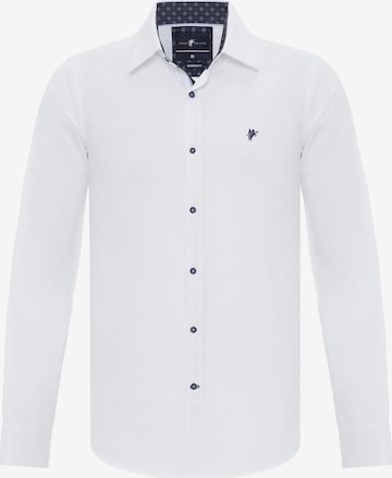 DENIM CULTURE Regular fit Overhemd in Wit: voorkant