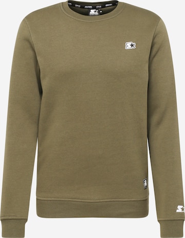 Starter Black Label Sweatshirt 'Essential' in Groen: voorkant