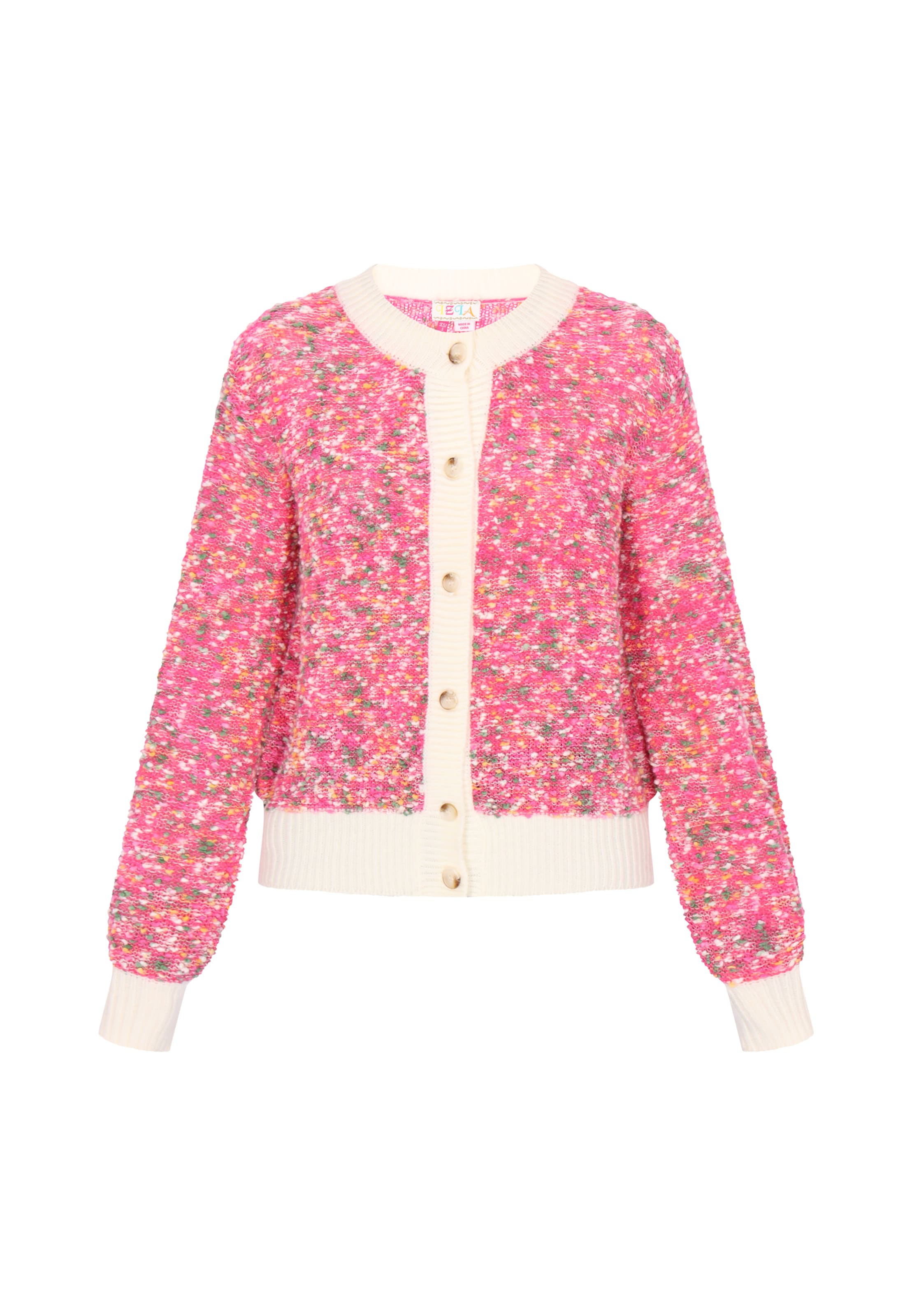 IZIA Strickjacke in Pink: Vorderseite