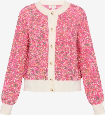 Cardigan IZIA en rose : devant