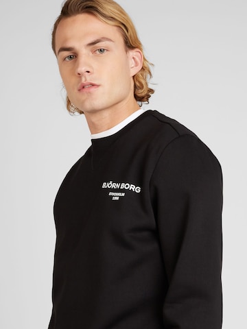 BJÖRN BORG Athletic Sweatshirt 'ESSENTIAL' in Black