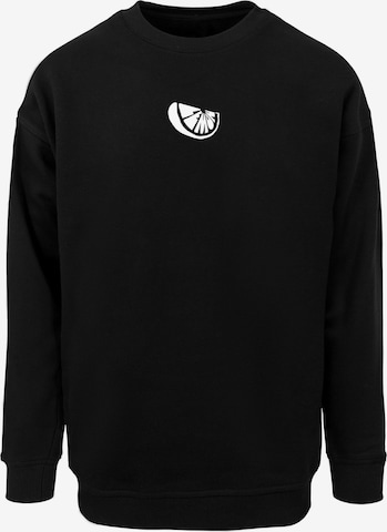Merchcode Sweatshirt 'Lemon Contour' in Black: front