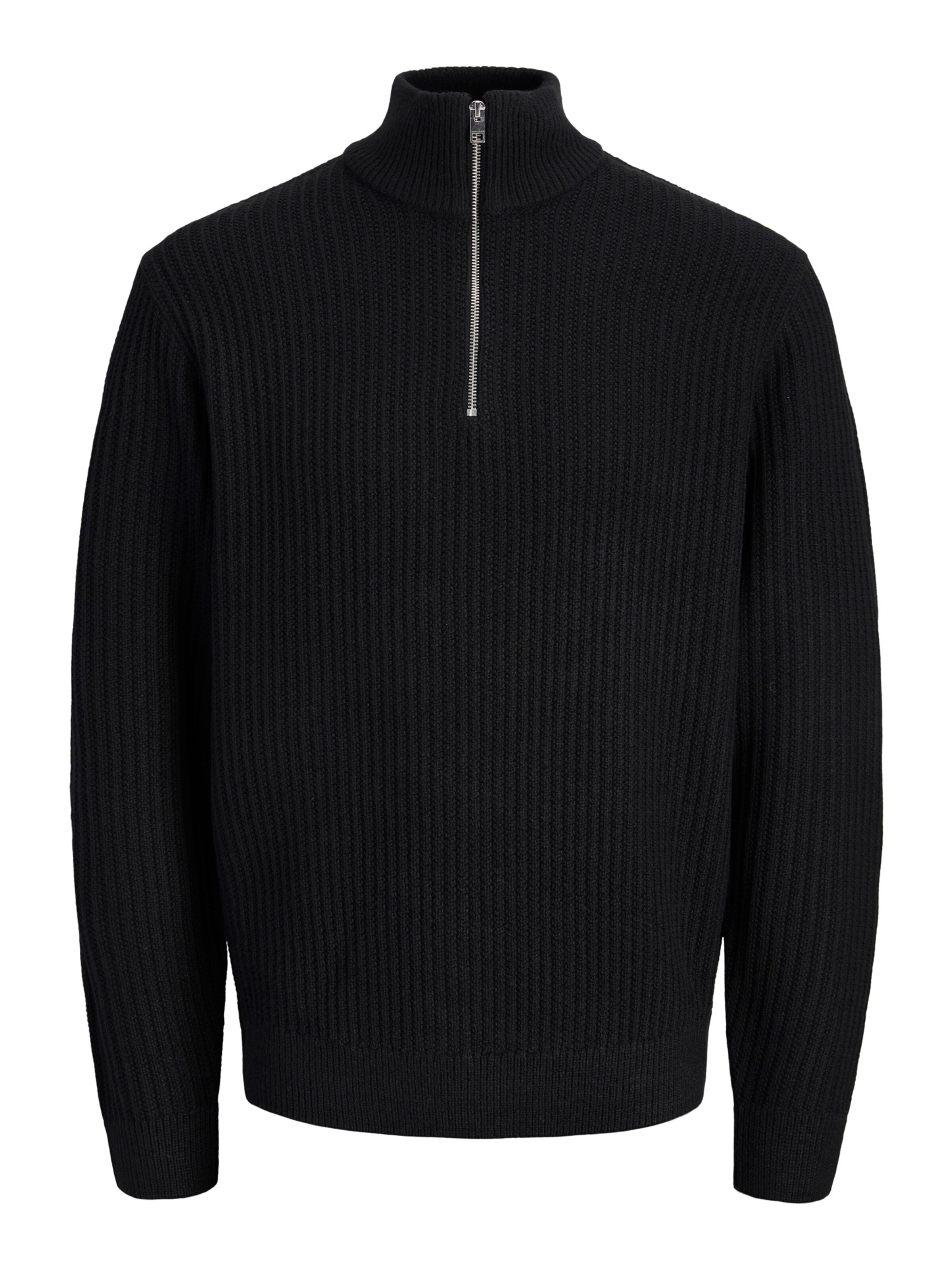 Jack & Jones Plus - Pullover 'JJSAGE' em preto: frente