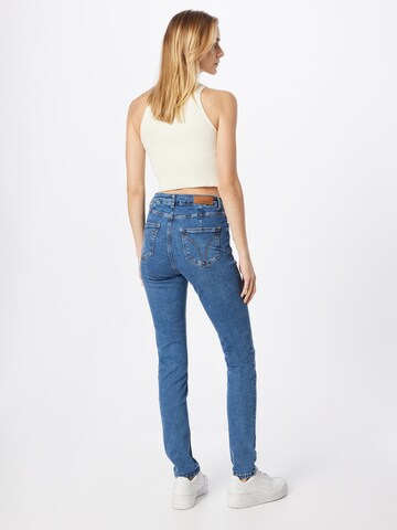 MORE & MORE Slimfit Jeans in Blauw