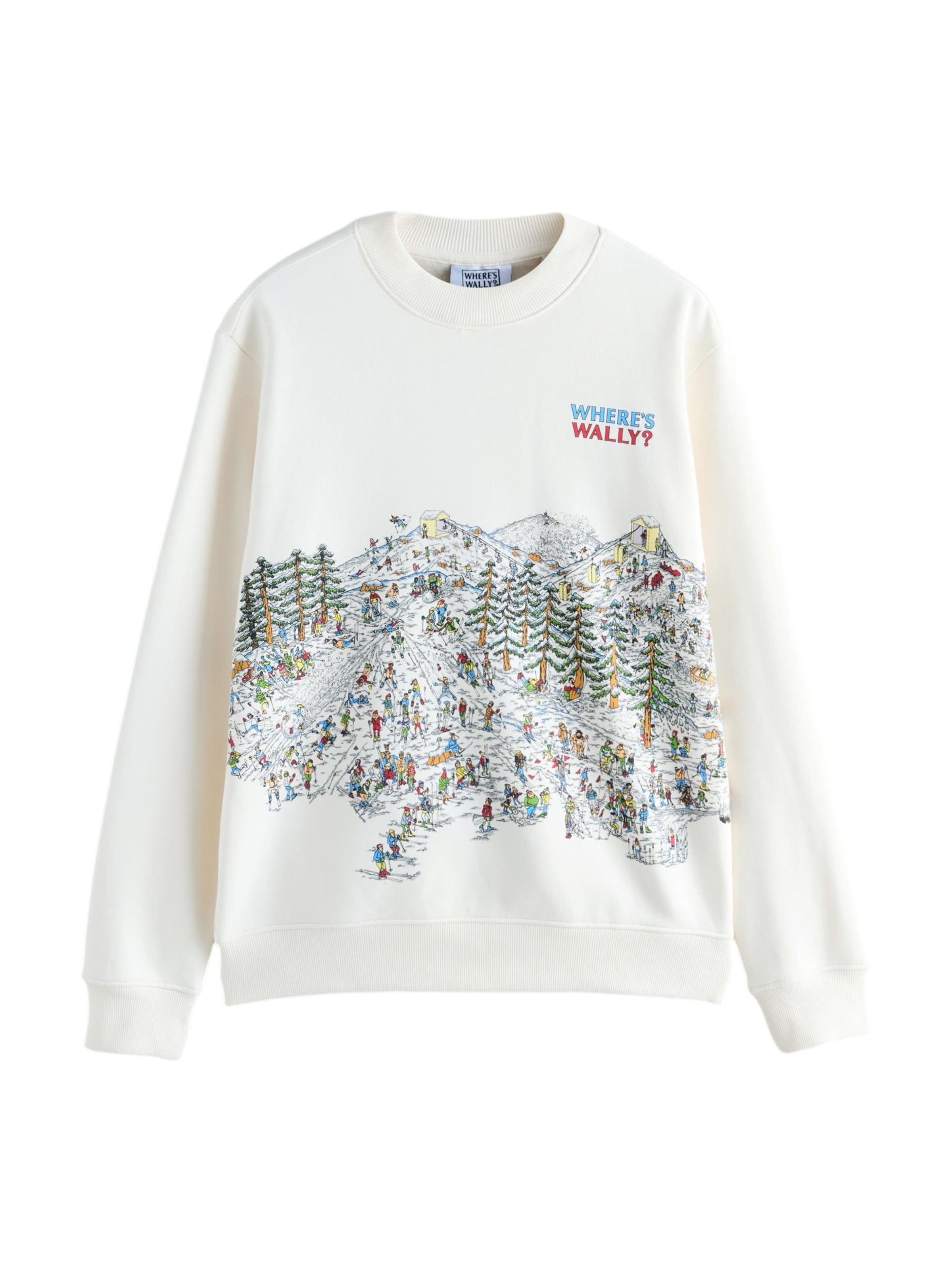 Next Sweatshirt in Wit: voorkant