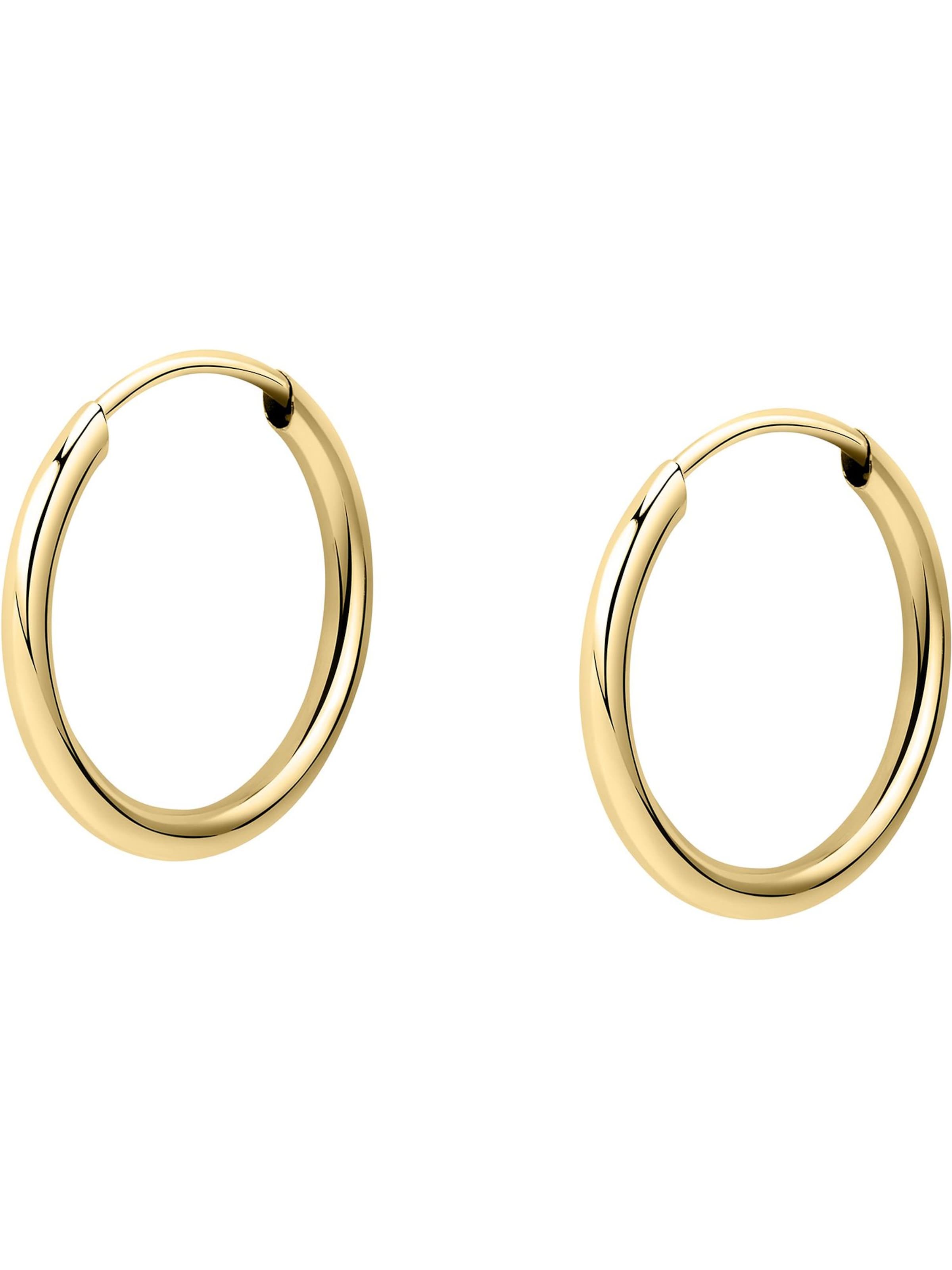 CHRIST Earrings in Gold: front