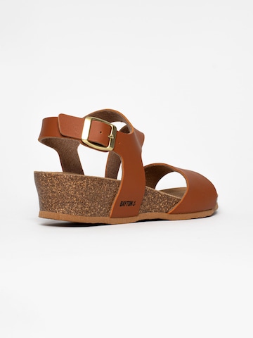 Bayton Strap sandal 'Reus' in Brown