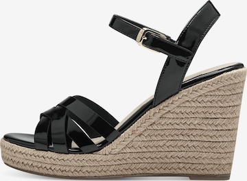 TAMARIS Sandalen met riem in Zwart