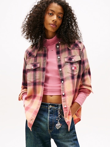 Chemisier Tommy Jeans en rose : devant