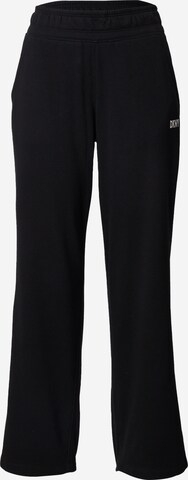 DKNY Performance Flared Workout Pants in Black: front