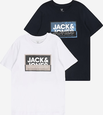 Jack & Jones Junior - Camiseta 'LOGAN' en azul: frente