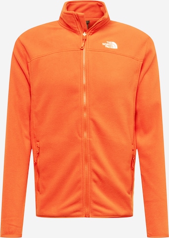 THE NORTH FACE Athletic Fleece Jacket 'GLACIER' in Orange: front