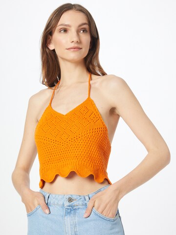 Tops en tricot 'Drew' ABOUT YOU en orange : devant