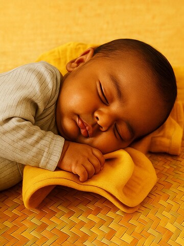 PAPATE - Manta para bebé 'Organic Cotton Swaddles' en amarillo