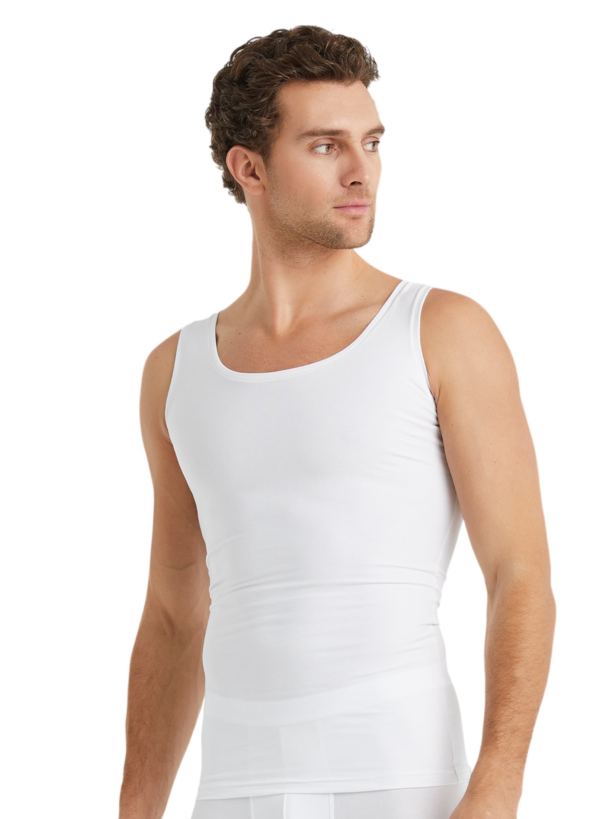 Blackspade Undershirt in White: front