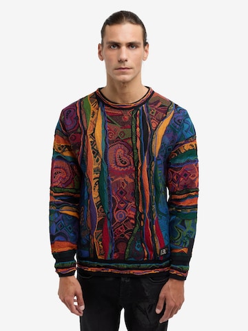 Carlo Colucci Sweater 'De Pero' in Mixed colors: front