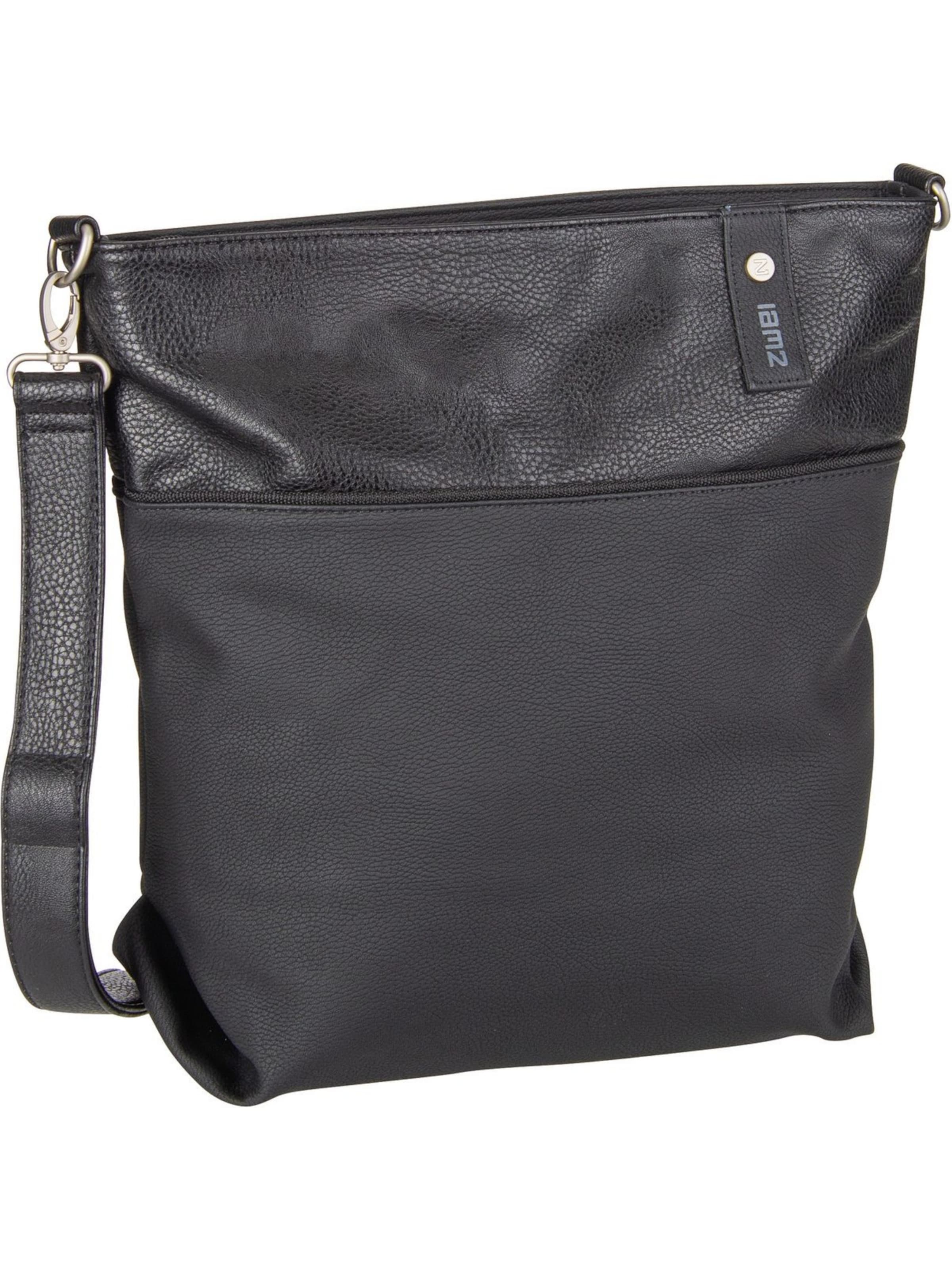 Borsa a tracolla 'Jana J12' di ZWEI in nero: frontale