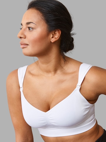 BOOB Regular Nursing Bra in White: front