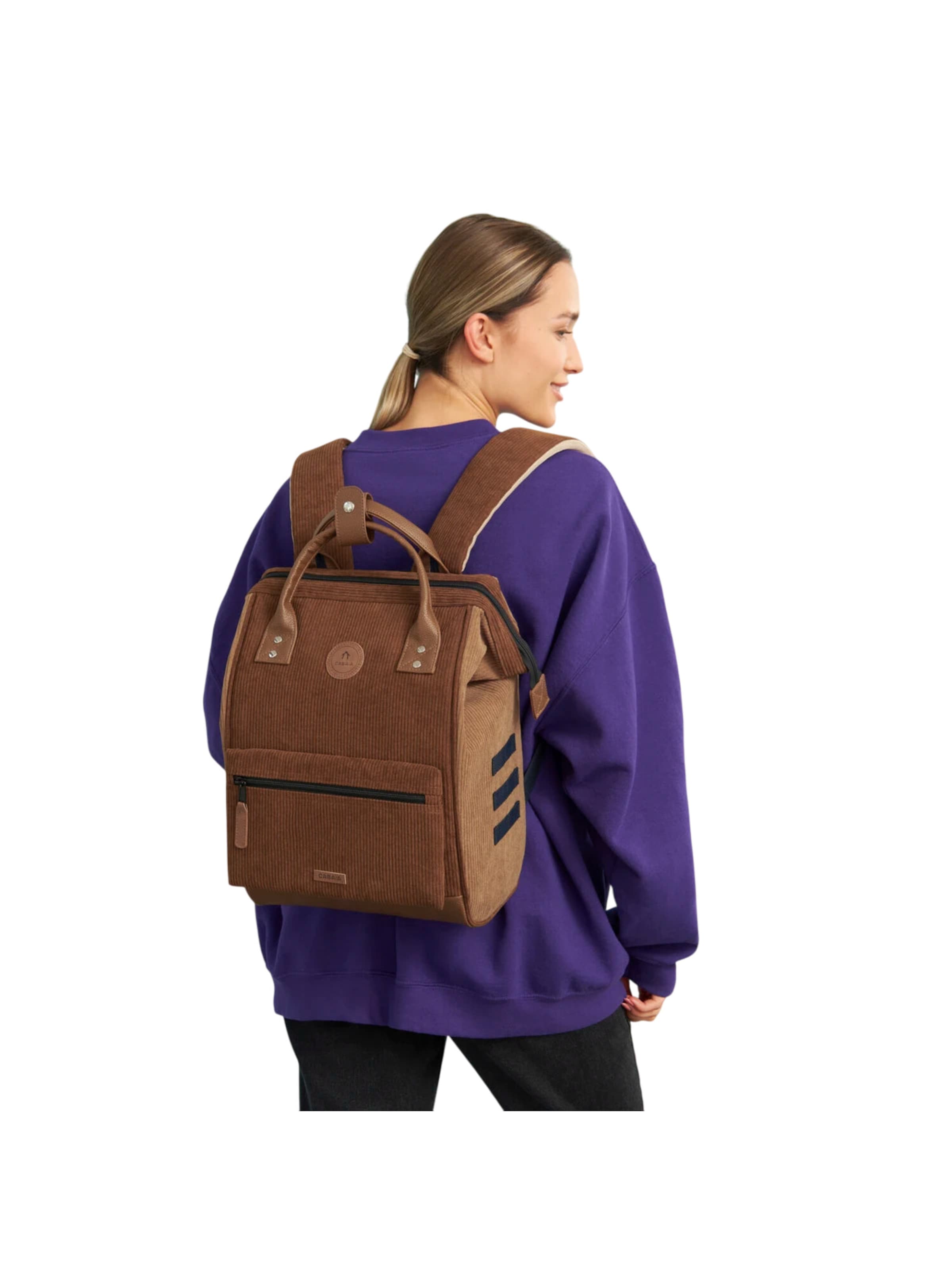 Cabaia Backpack 'Canton M' in Brown