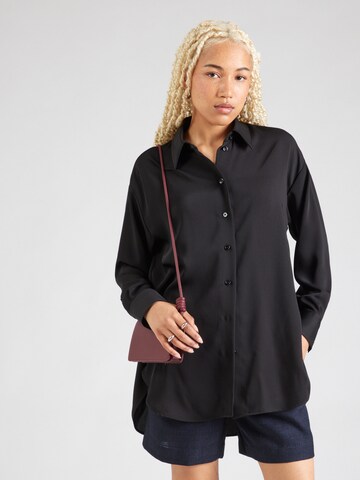 Camicia da donna di SEIDENSTICKER in nero: frontale