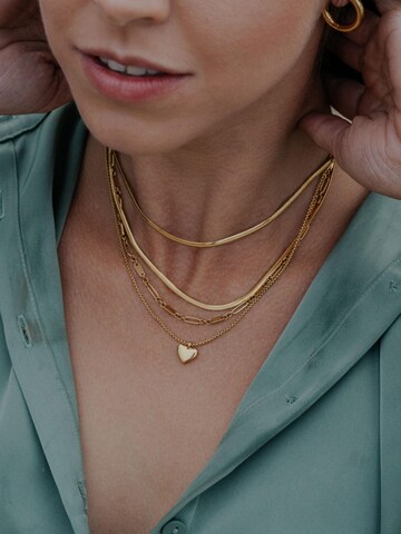 Akitsune Necklace 'Passion' in Gold: front