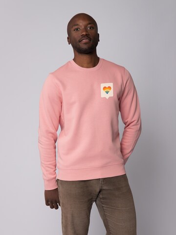 Felpa 'Von Herzen' di Watapparel in rosa: frontale