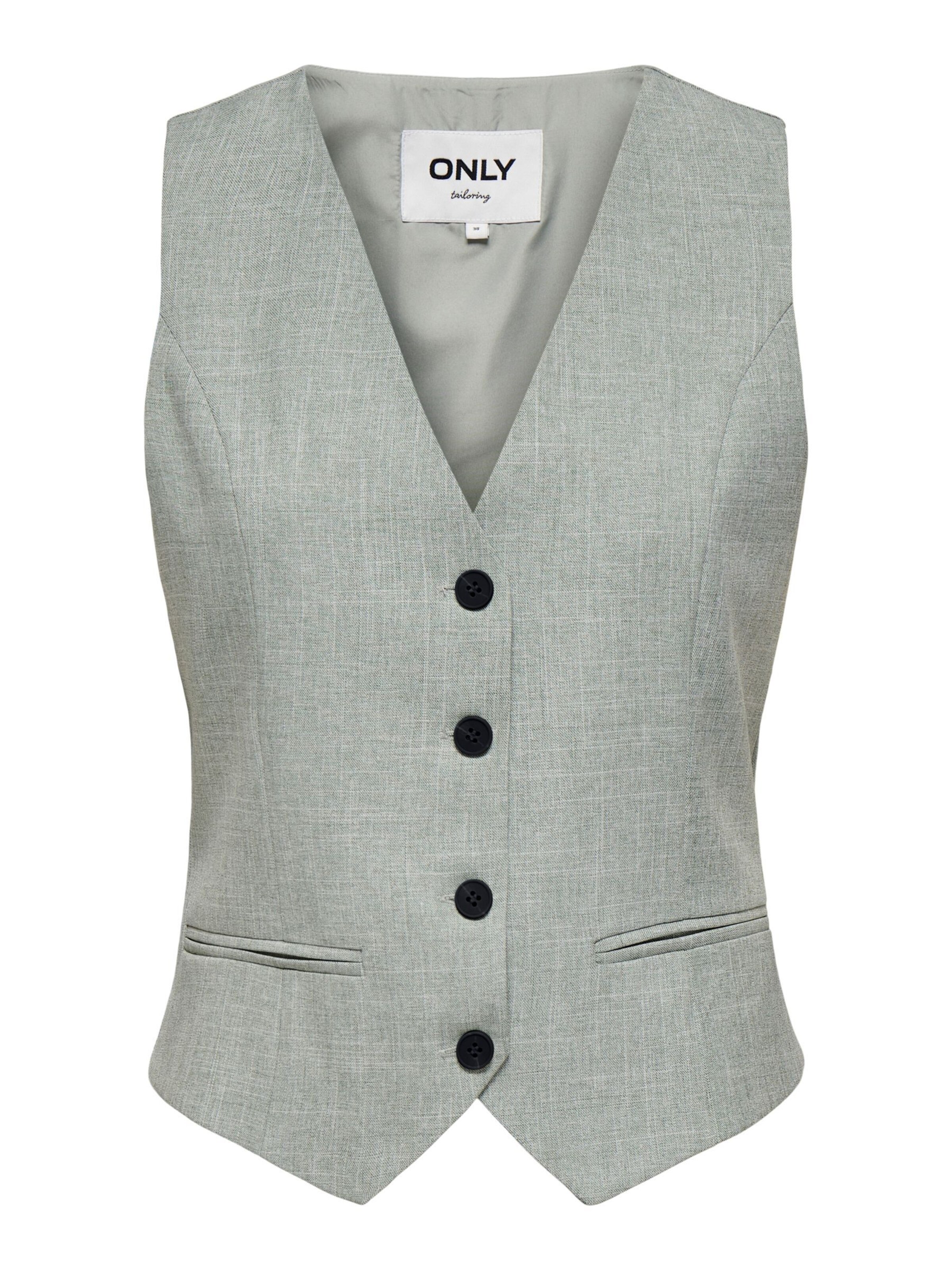 Gilet 'ONLLINDA' ONLY en vert : devant