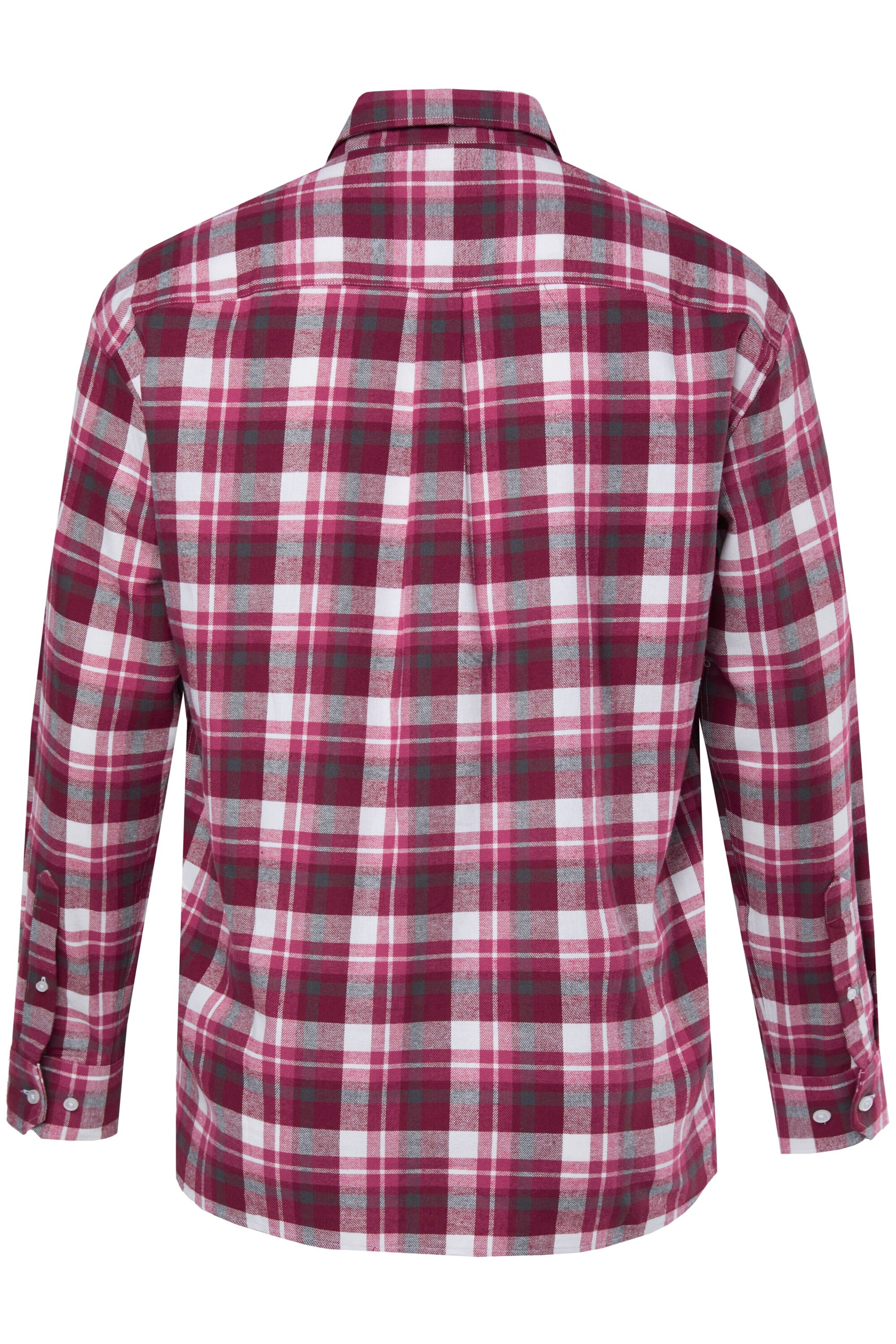 Men Plus Comfort fit Button Up Shirt in Red