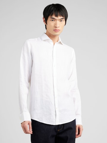 Bruun & Stengade Slim fit Button Up Shirt 'Perth' in White: front